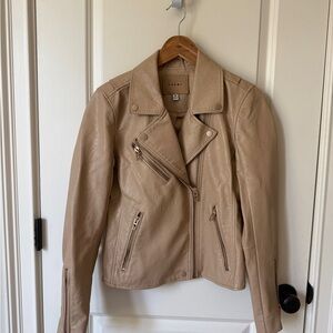 Blank NYC Beige Leather Jacket
